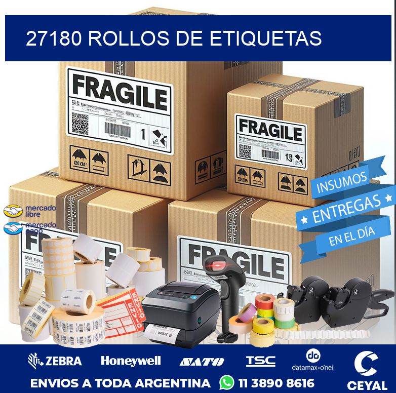 27180 ROLLOS DE ETIQUETAS