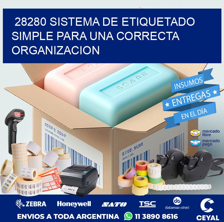 28280 SISTEMA DE ETIQUETADO SIMPLE PARA UNA CORRECTA ORGANIZACION