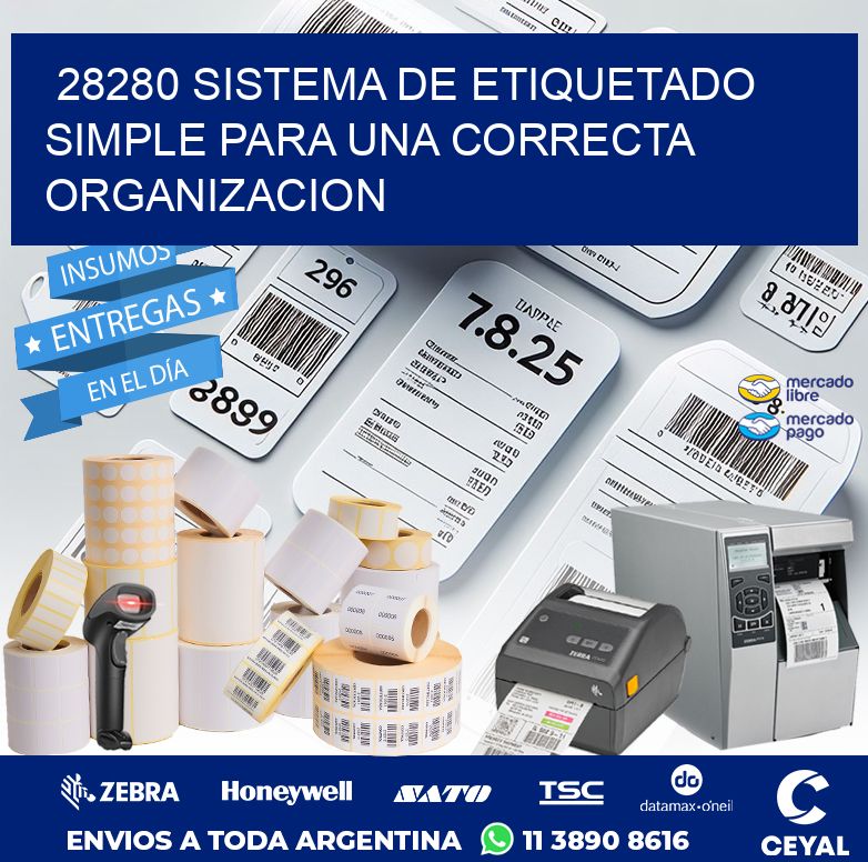 28280 SISTEMA DE ETIQUETADO SIMPLE PARA UNA CORRECTA ORGANIZACION