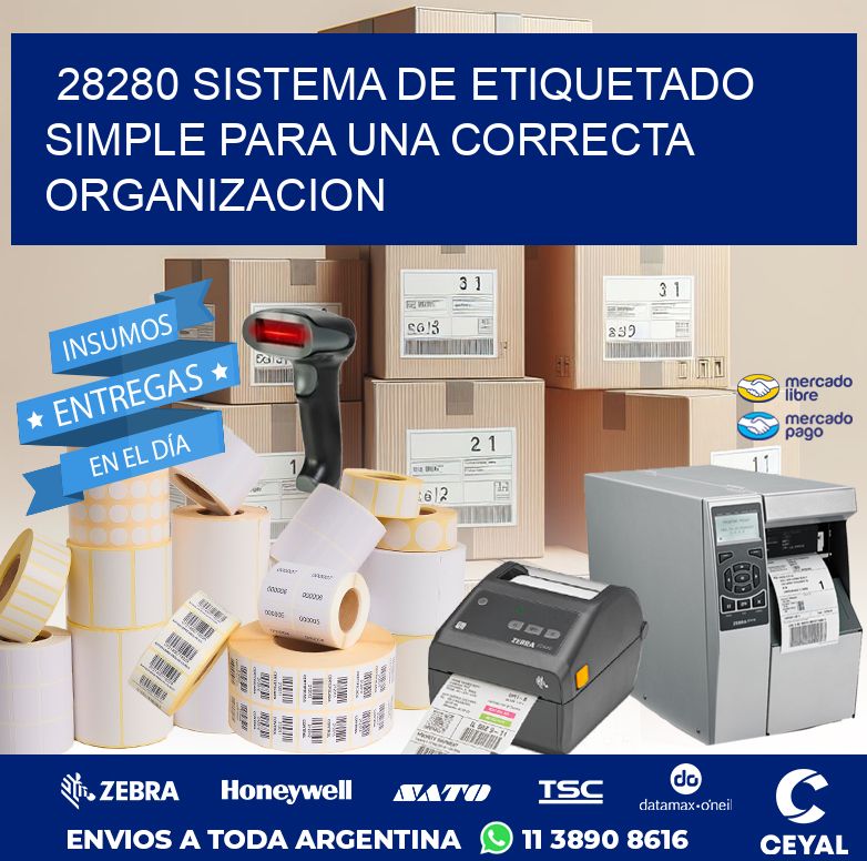 28280 SISTEMA DE ETIQUETADO SIMPLE PARA UNA CORRECTA ORGANIZACION
