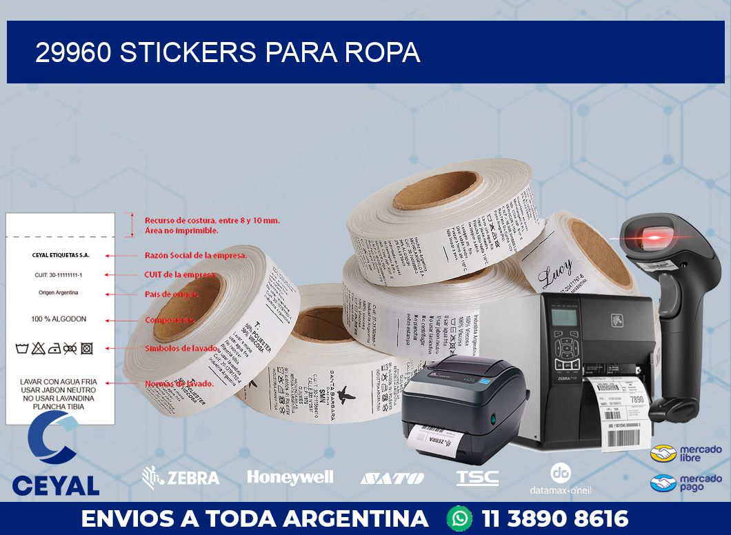29960 STICKERS PARA ROPA