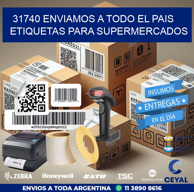 31740 ENVIAMOS A TODO EL PAIS ETIQUETAS PARA SUPERMERCADOS