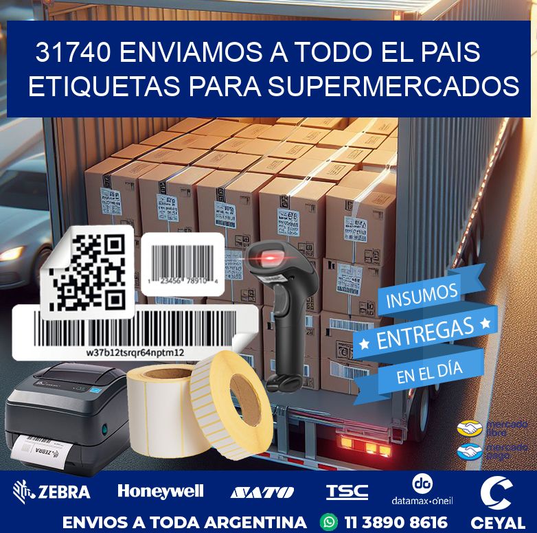 31740 ENVIAMOS A TODO EL PAIS ETIQUETAS PARA SUPERMERCADOS