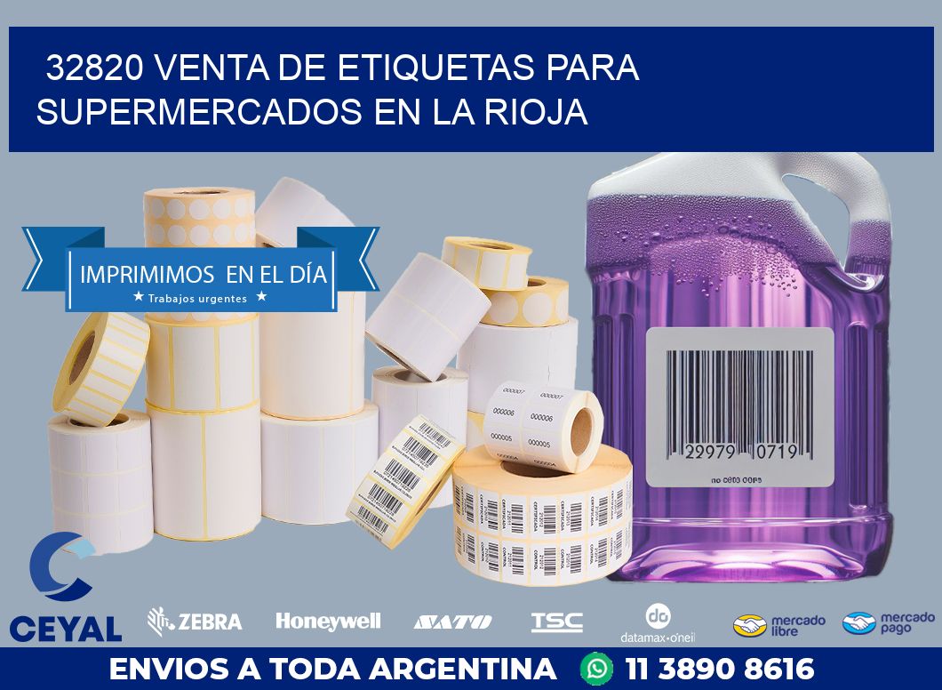 32820 VENTA DE ETIQUETAS PARA SUPERMERCADOS EN LA RIOJA