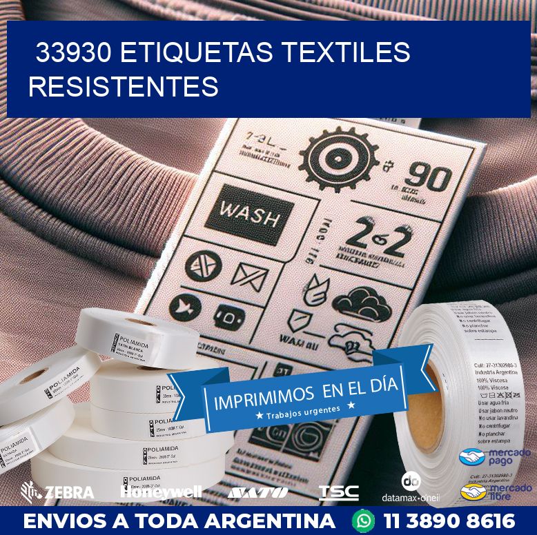 33930 ETIQUETAS TEXTILES RESISTENTES