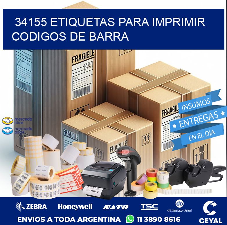 34155 ETIQUETAS PARA IMPRIMIR CODIGOS DE BARRA