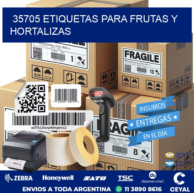 35705 ETIQUETAS PARA FRUTAS Y HORTALIZAS