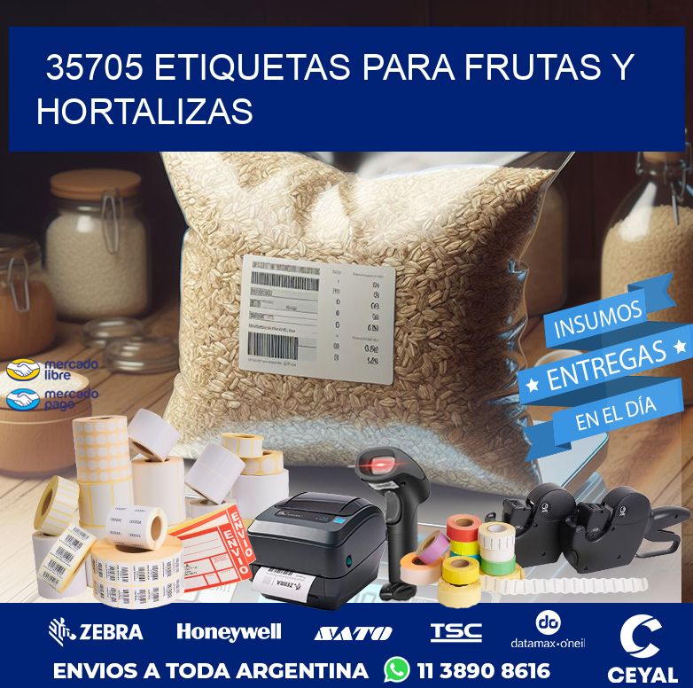 35705 ETIQUETAS PARA FRUTAS Y HORTALIZAS