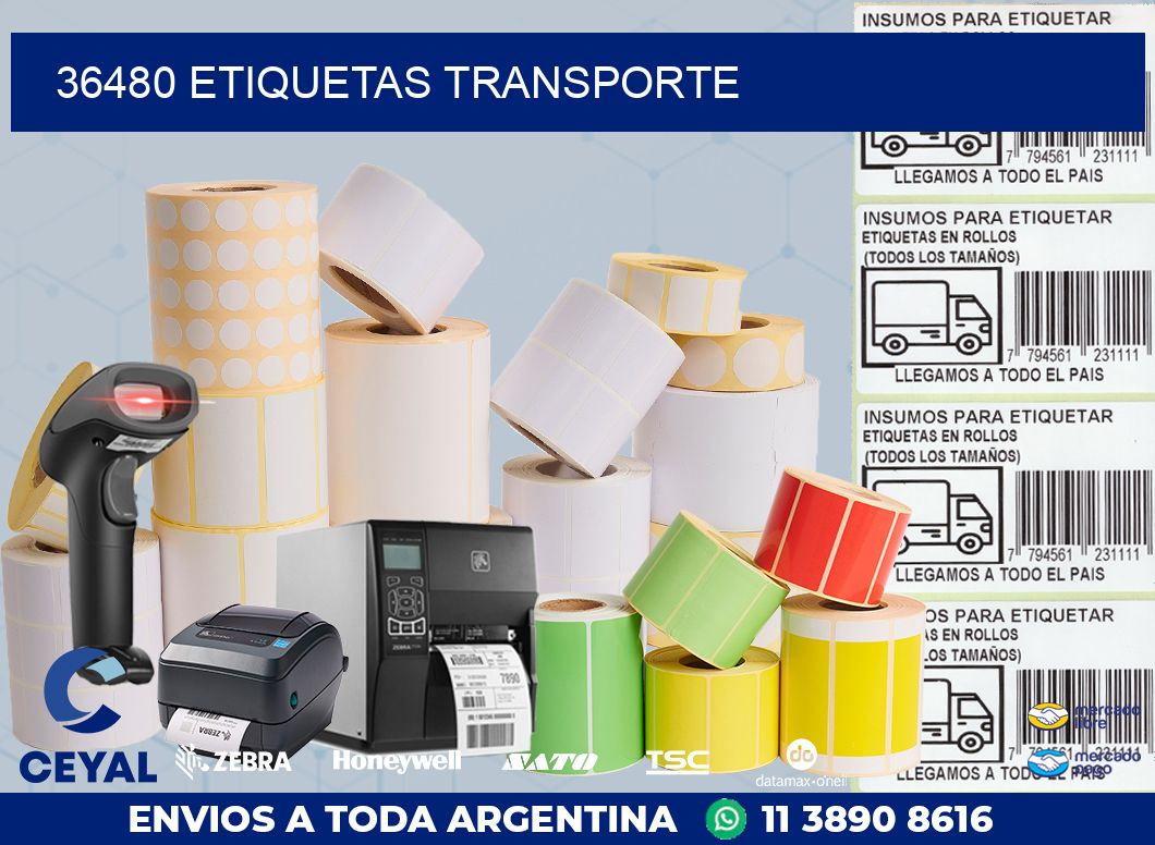36480 ETIQUETAS TRANSPORTE