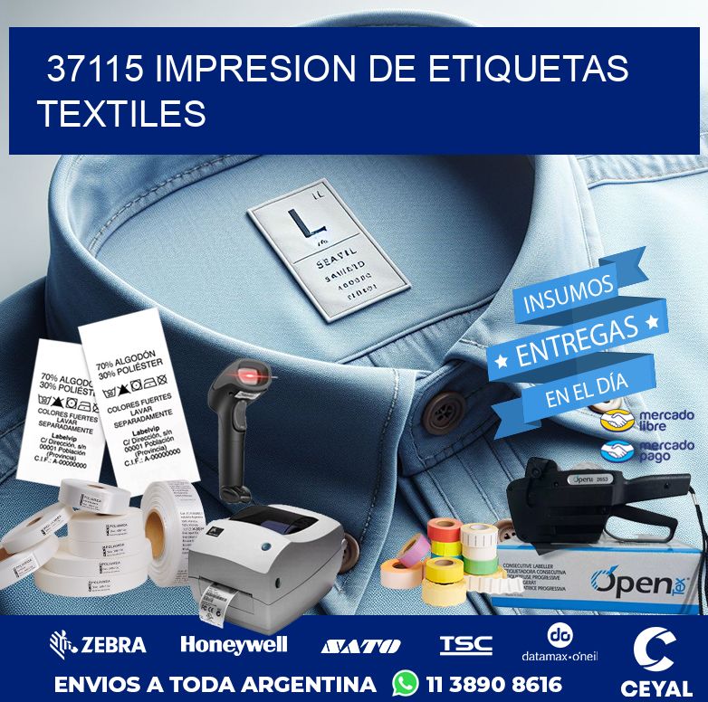 37115 IMPRESION DE ETIQUETAS TEXTILES