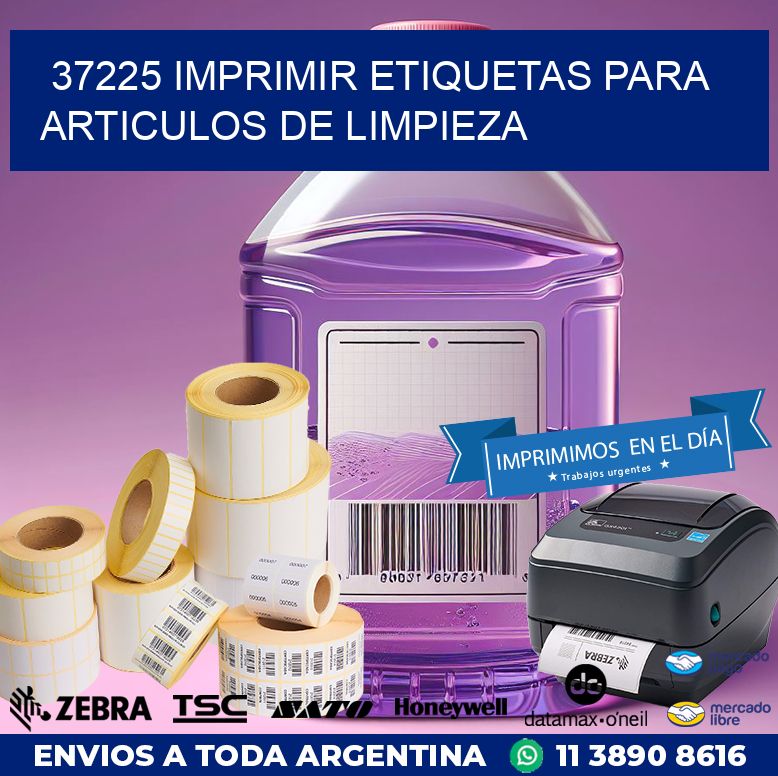 37225 IMPRIMIR ETIQUETAS PARA ARTICULOS DE LIMPIEZA