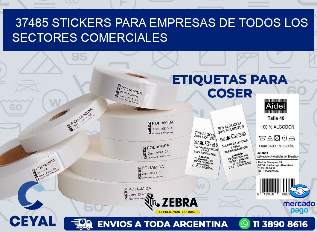 37485 STICKERS PARA EMPRESAS DE TODOS LOS SECTORES COMERCIALES