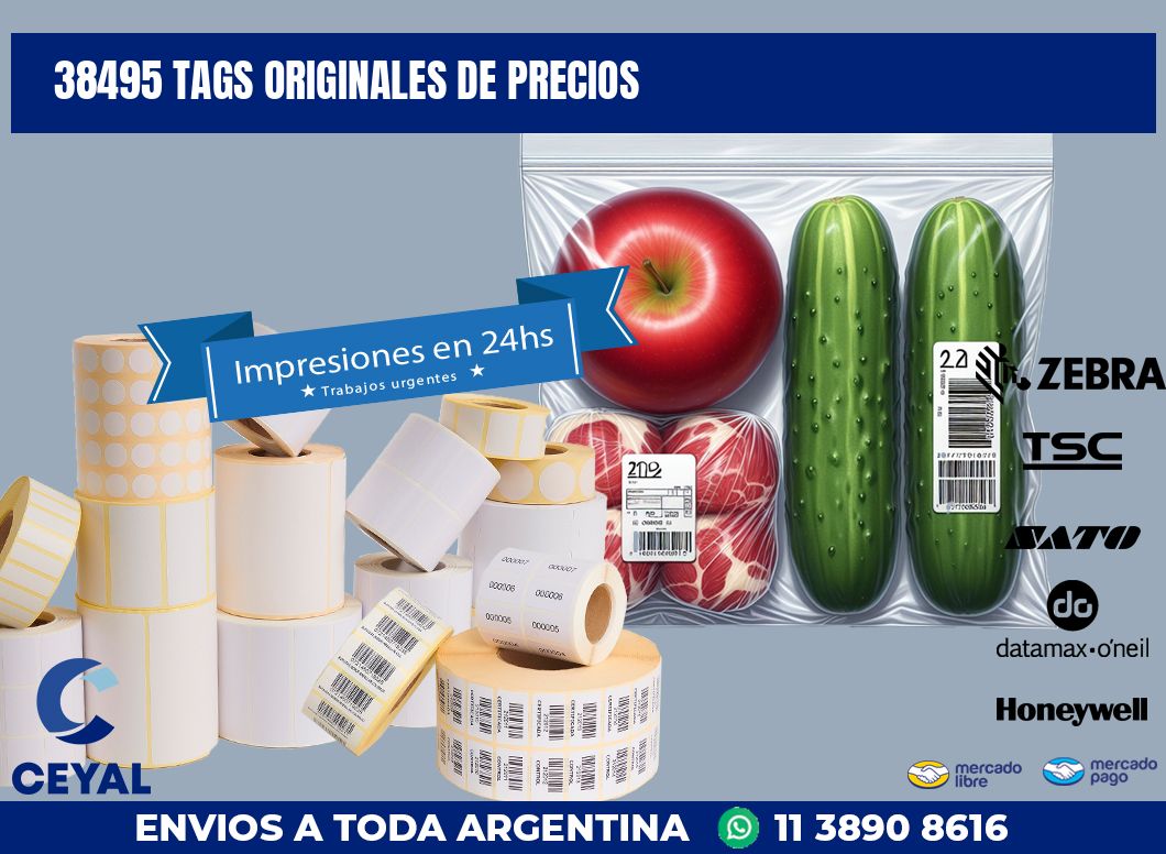 38495 TAGS ORIGINALES DE PRECIOS
