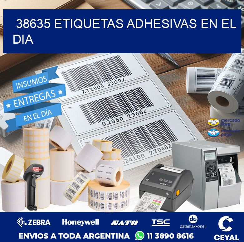 38635 ETIQUETAS ADHESIVAS EN EL DIA