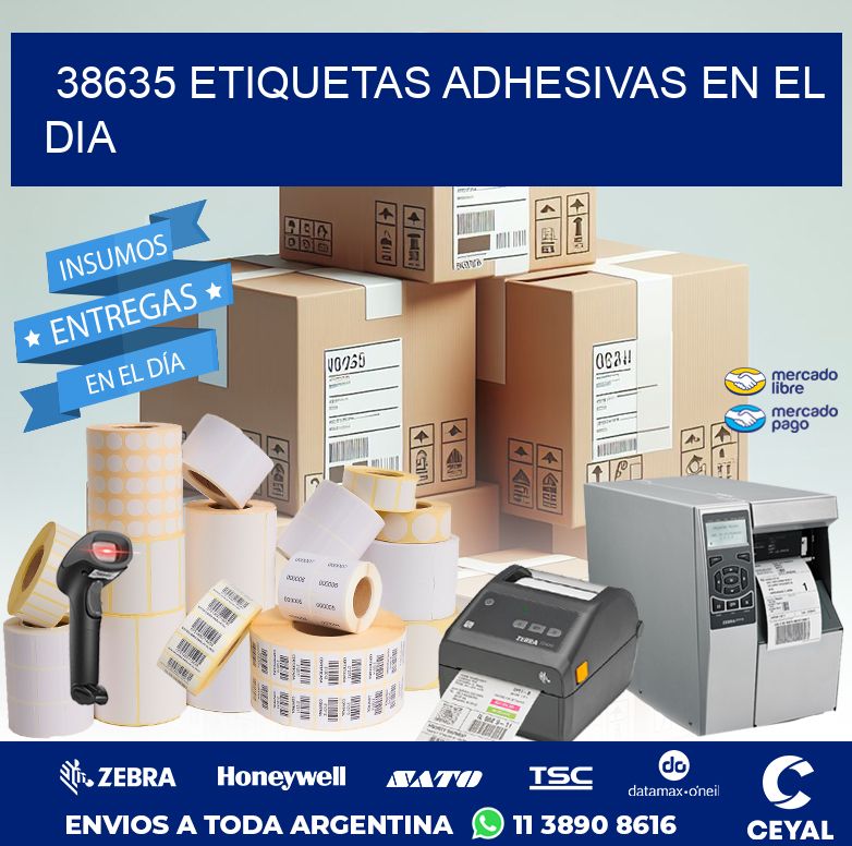 38635 ETIQUETAS ADHESIVAS EN EL DIA
