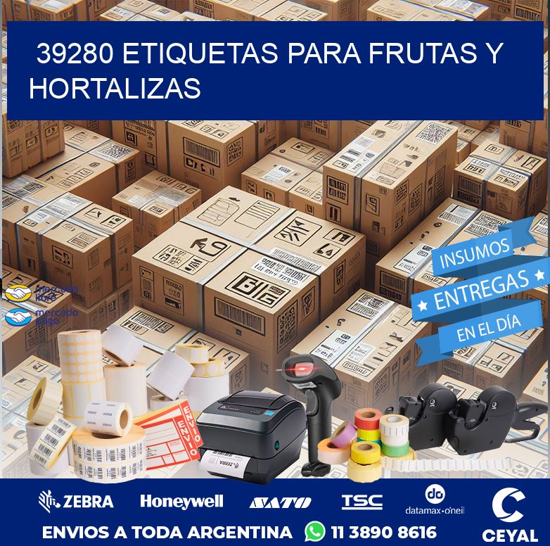 39280 ETIQUETAS PARA FRUTAS Y HORTALIZAS