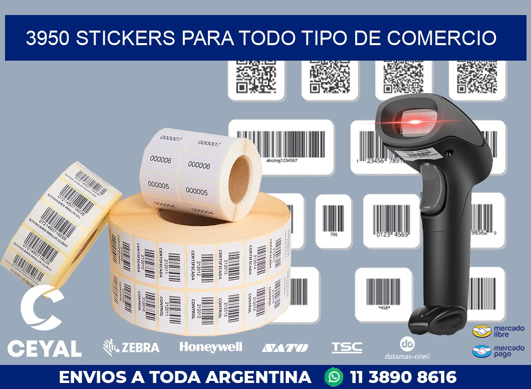 3950 STICKERS PARA TODO TIPO DE COMERCIO