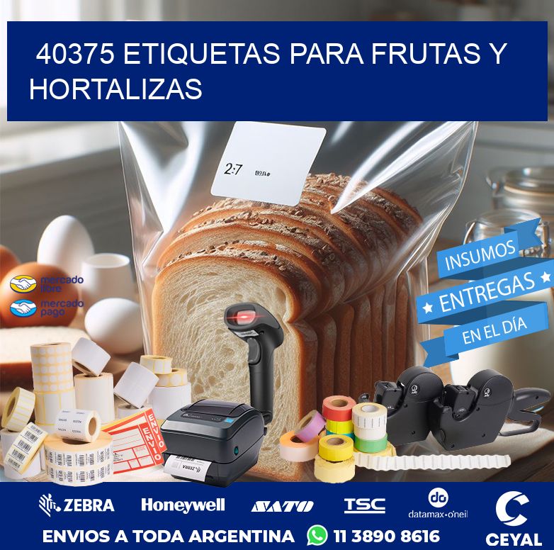 40375 ETIQUETAS PARA FRUTAS Y HORTALIZAS