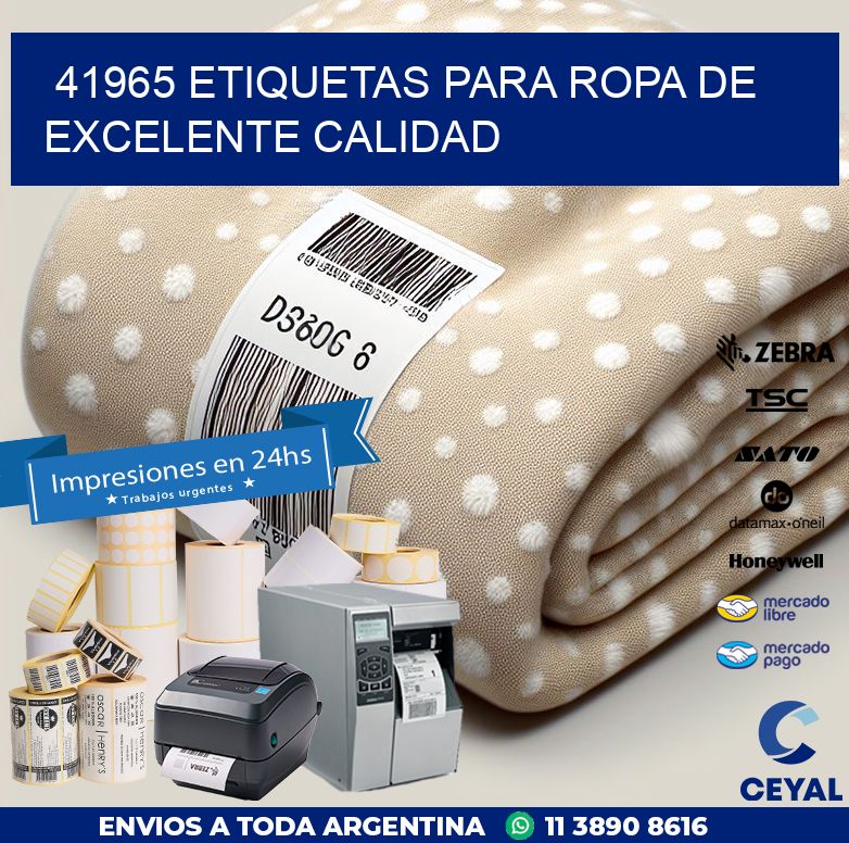 41965 ETIQUETAS PARA ROPA DE EXCELENTE CALIDAD