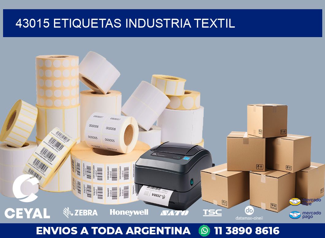 43015 ETIQUETAS INDUSTRIA TEXTIL