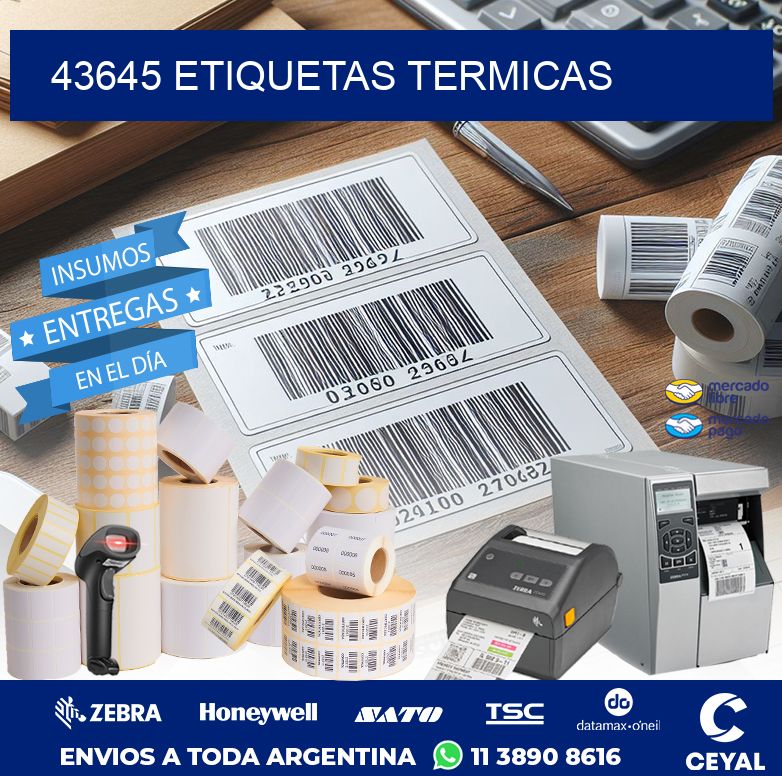 43645 ETIQUETAS TERMICAS