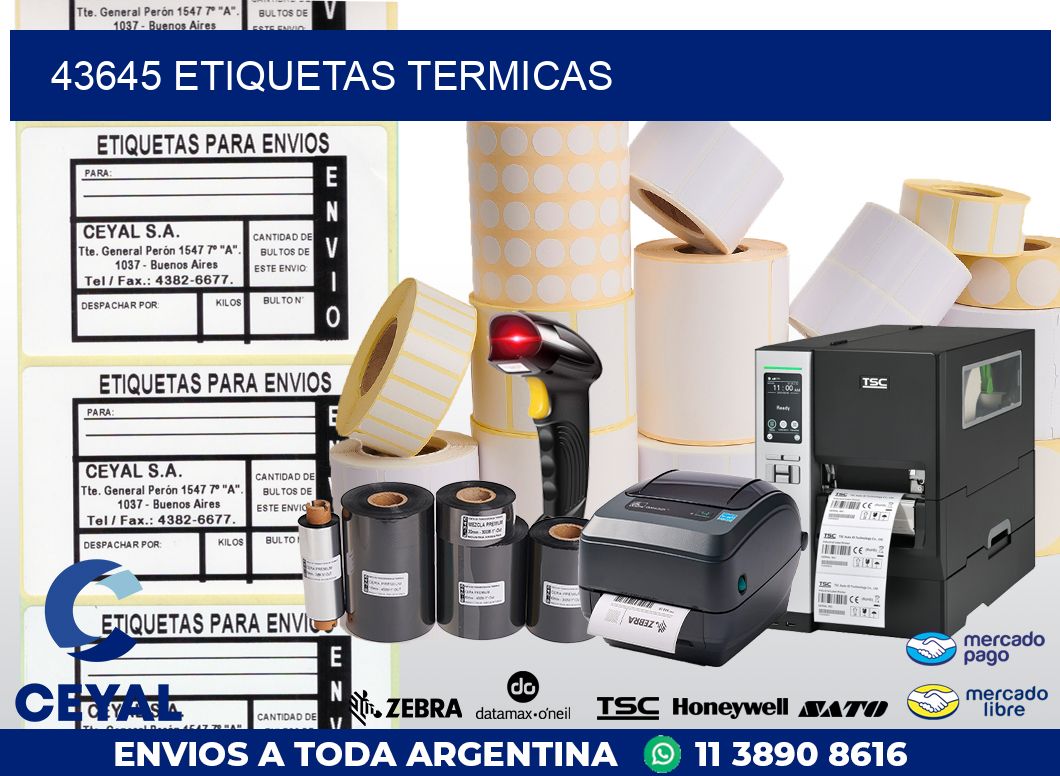 43645 ETIQUETAS TERMICAS