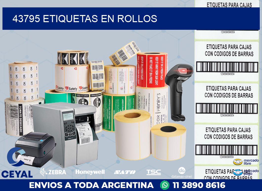 43795 ETIQUETAS EN ROLLOS
