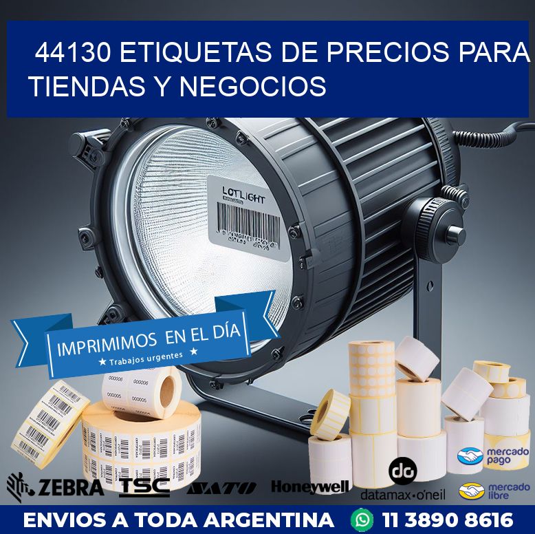 44130 ETIQUETAS DE PRECIOS PARA TIENDAS Y NEGOCIOS