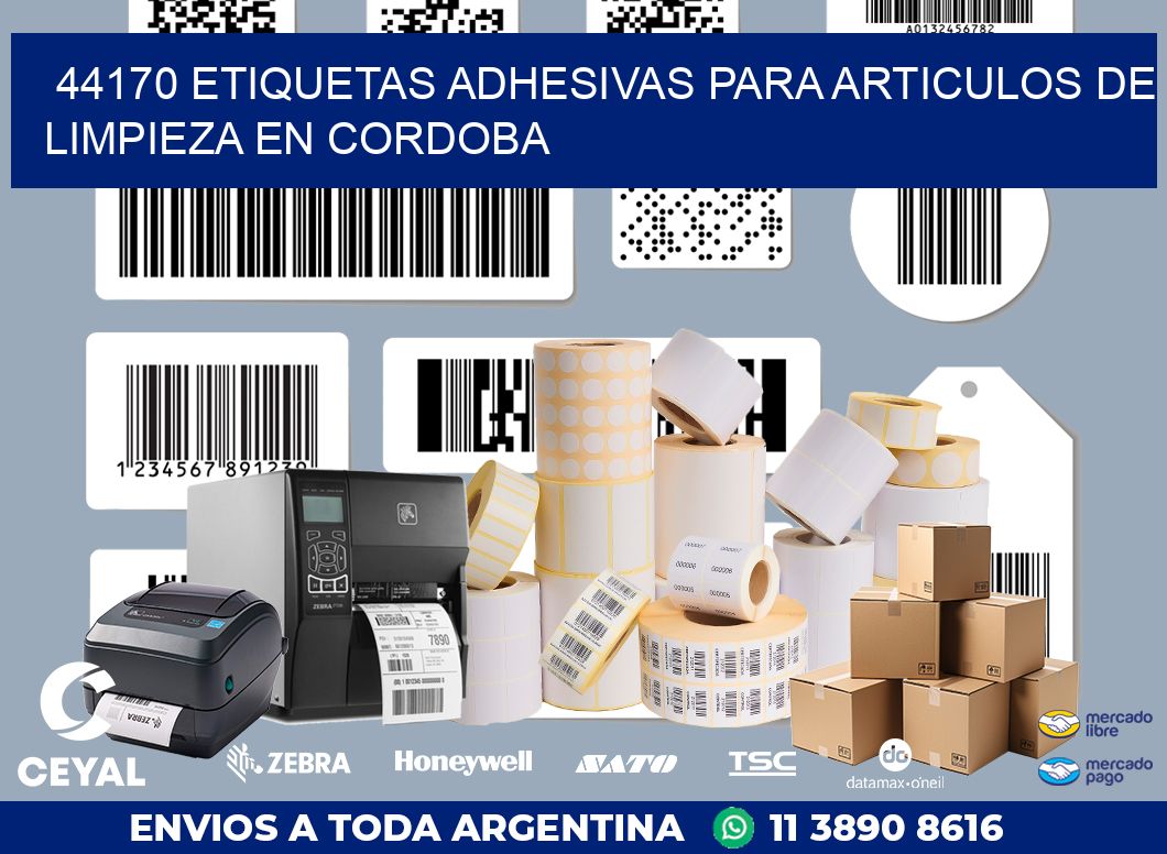 44170 ETIQUETAS ADHESIVAS PARA ARTICULOS DE LIMPIEZA EN CORDOBA