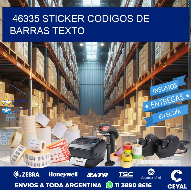 46335 STICKER CODIGOS DE BARRAS TEXTO