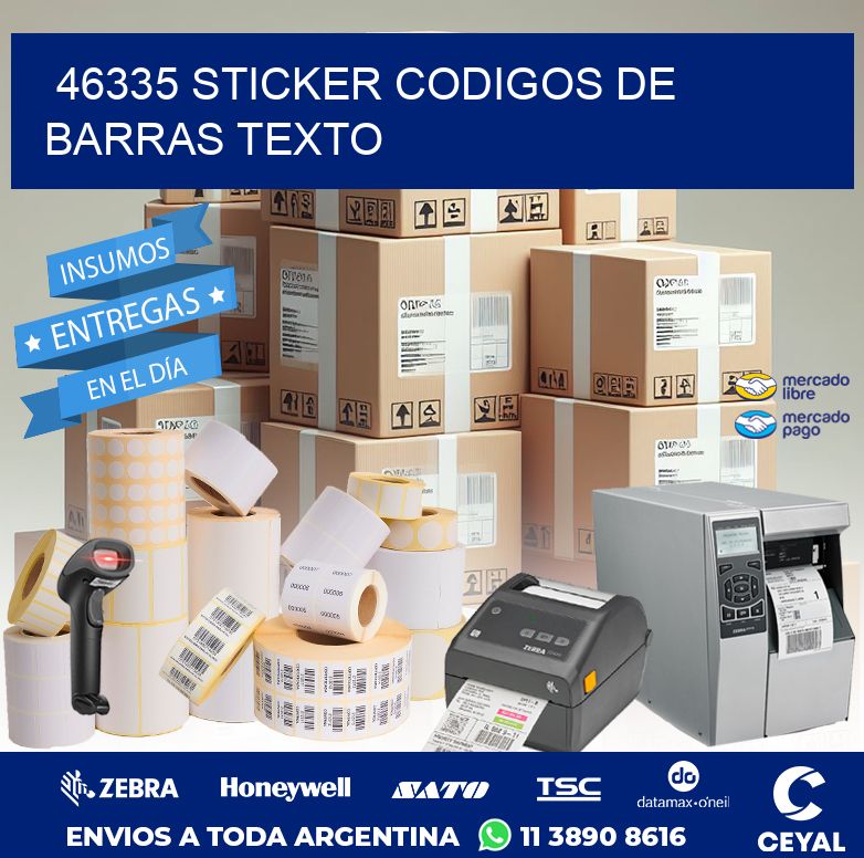 46335 STICKER CODIGOS DE BARRAS TEXTO