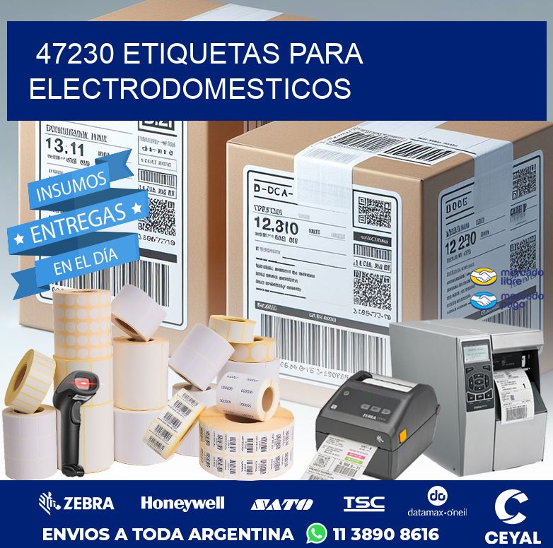 47230 ETIQUETAS PARA ELECTRODOMESTICOS