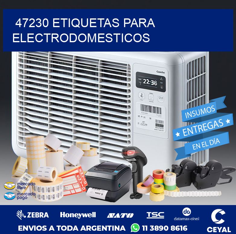 47230 ETIQUETAS PARA ELECTRODOMESTICOS