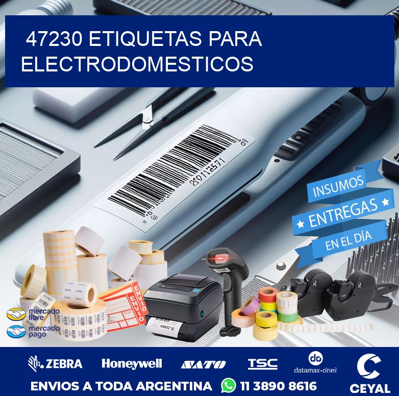 47230 ETIQUETAS PARA ELECTRODOMESTICOS