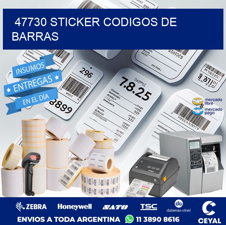 47730 STICKER CODIGOS DE BARRAS