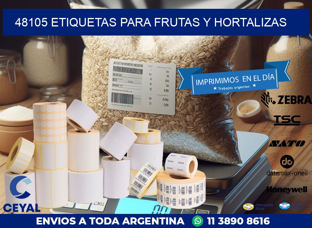 48105 ETIQUETAS PARA FRUTAS Y HORTALIZAS