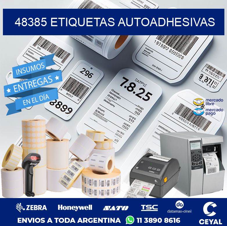 48385 ETIQUETAS AUTOADHESIVAS