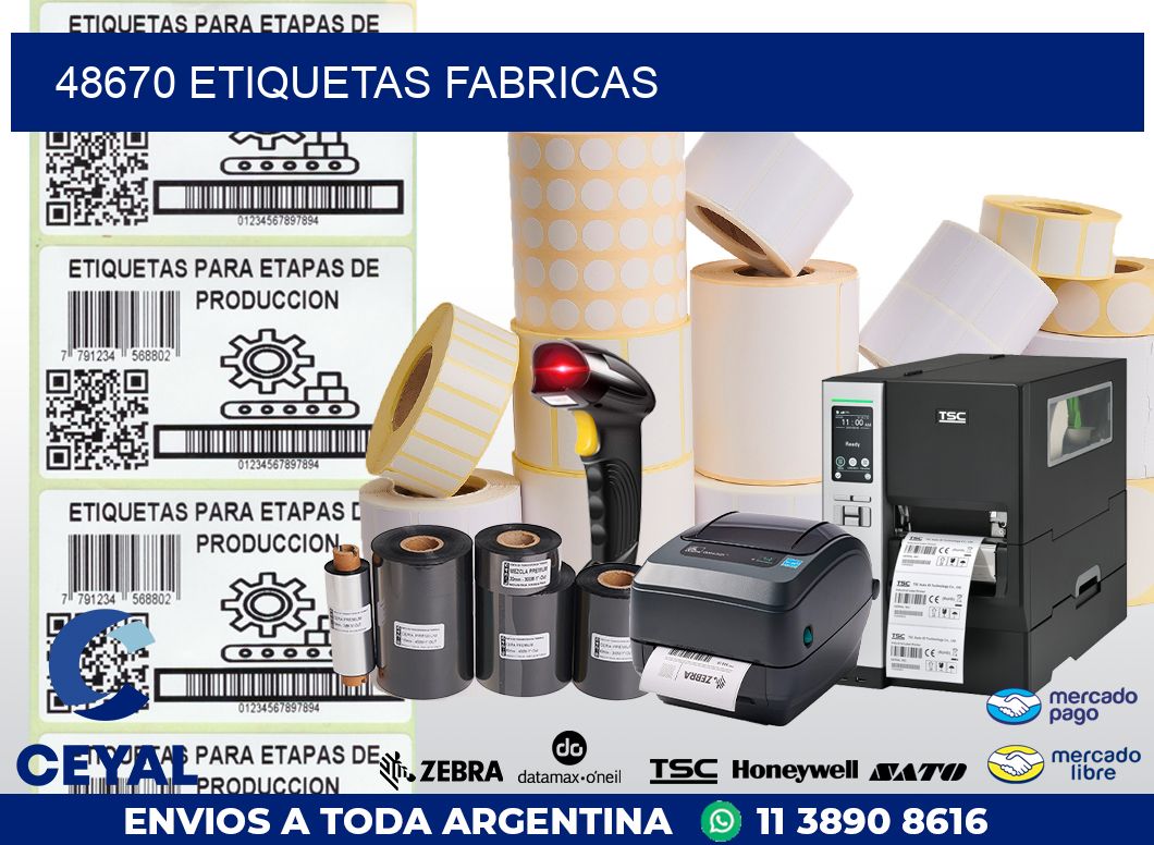 48670 ETIQUETAS FABRICAS