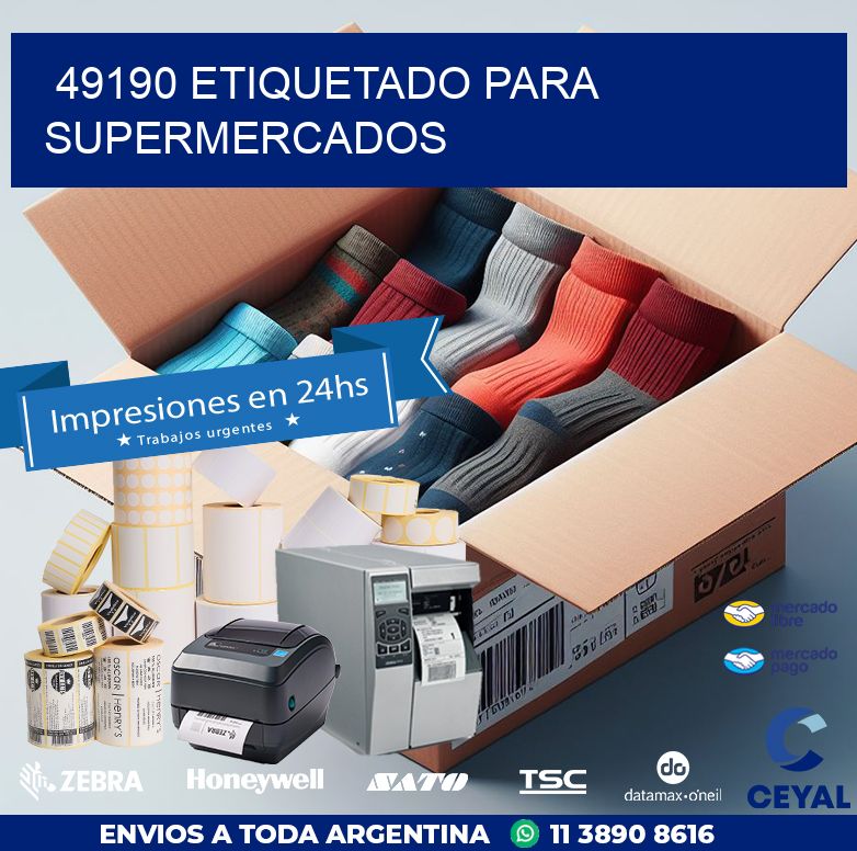 49190 ETIQUETADO PARA SUPERMERCADOS