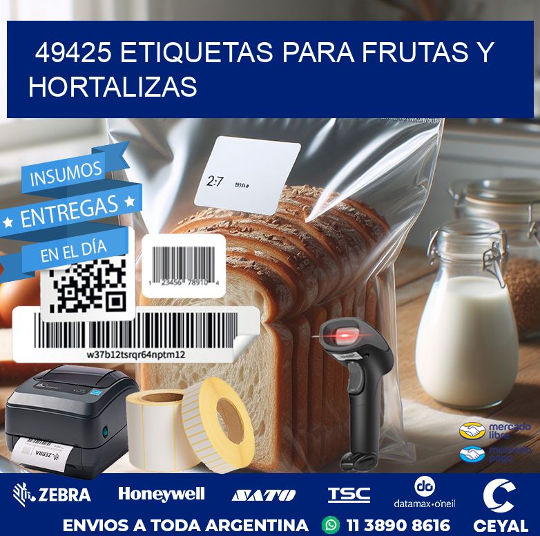 49425 ETIQUETAS PARA FRUTAS Y HORTALIZAS