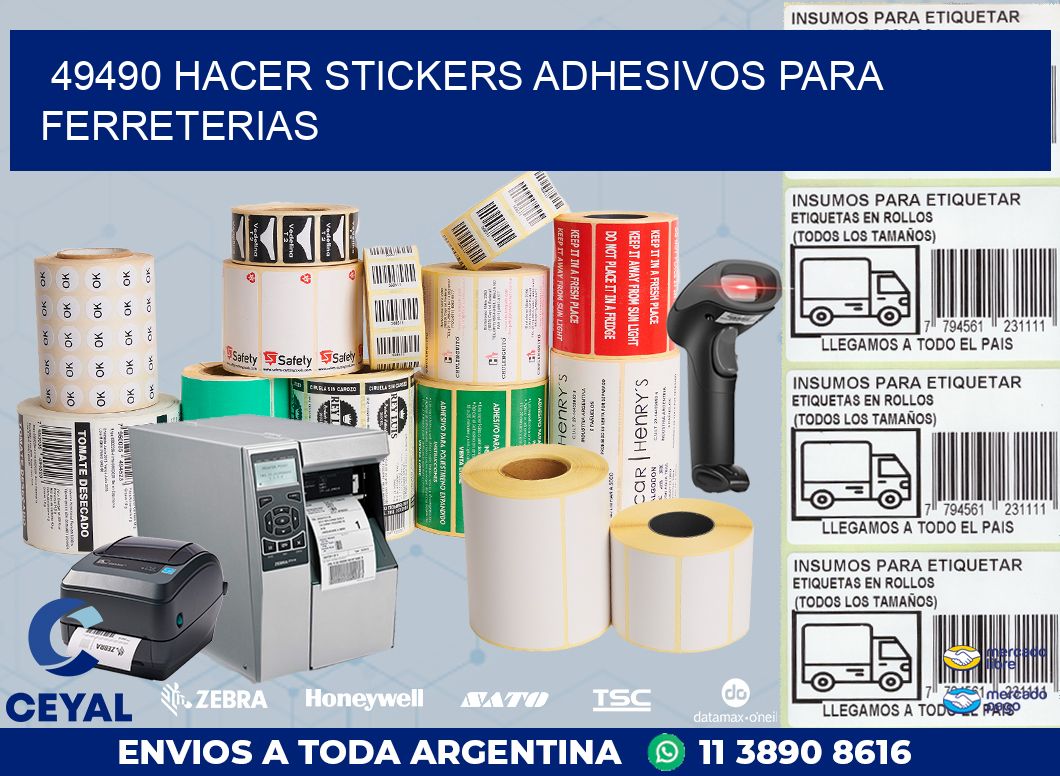 49490 HACER STICKERS ADHESIVOS PARA FERRETERIAS