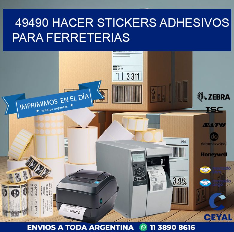 49490 HACER STICKERS ADHESIVOS PARA FERRETERIAS