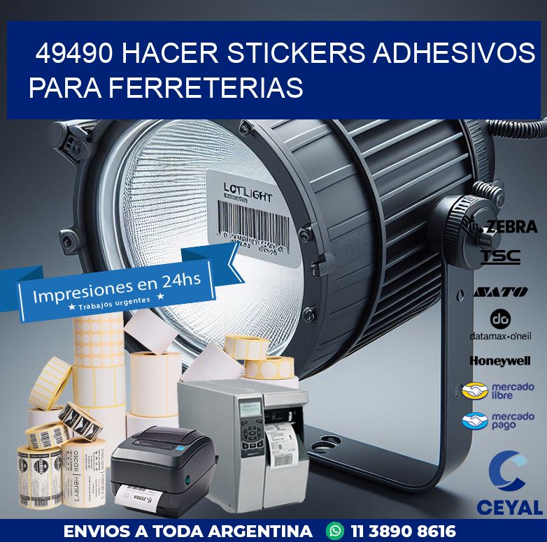 49490 HACER STICKERS ADHESIVOS PARA FERRETERIAS