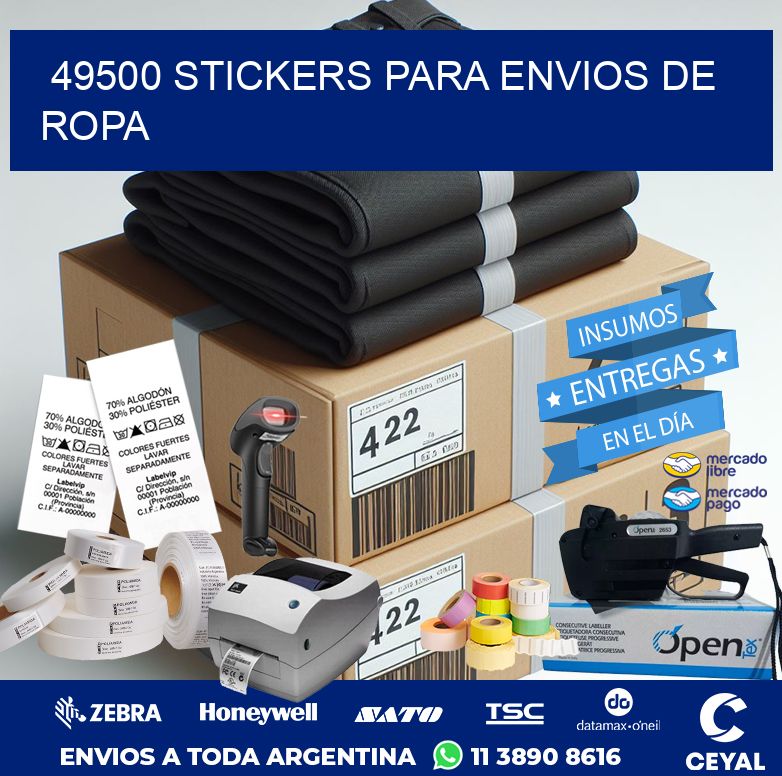 49500 STICKERS PARA ENVIOS DE ROPA