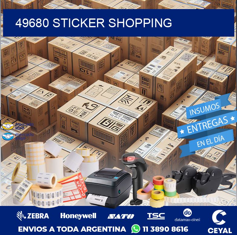 49680 STICKER SHOPPING