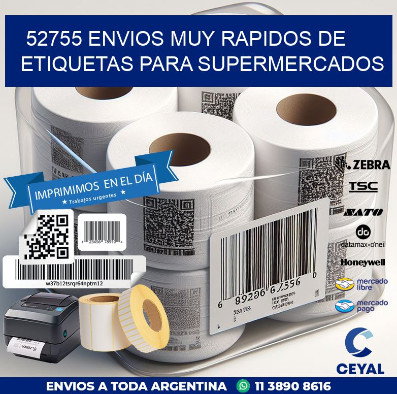 52755 ENVIOS MUY RAPIDOS DE ETIQUETAS PARA SUPERMERCADOS