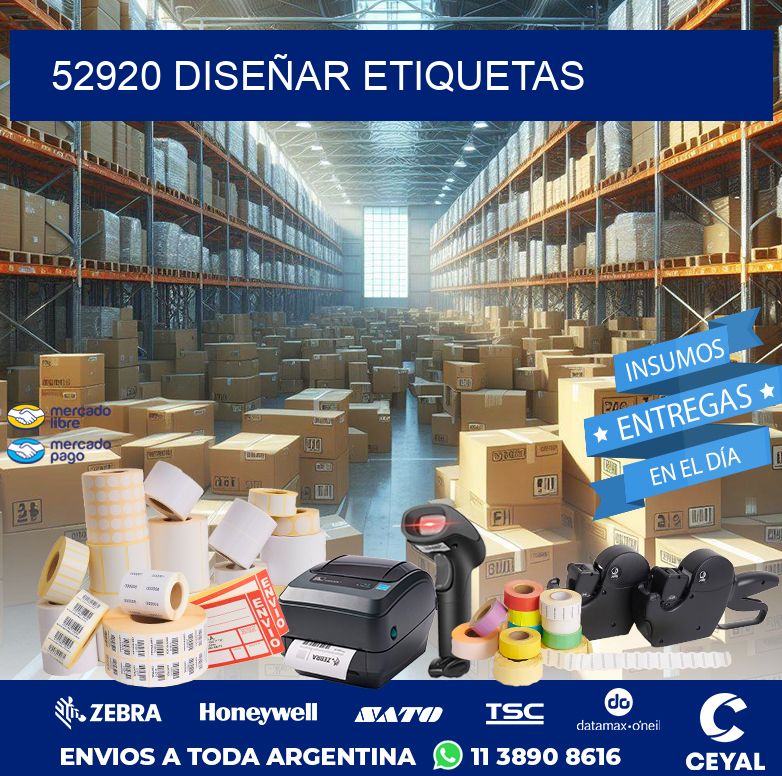 52920 DISEÑAR ETIQUETAS
