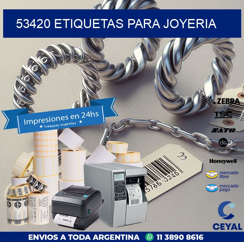 53420 ETIQUETAS PARA JOYERIA