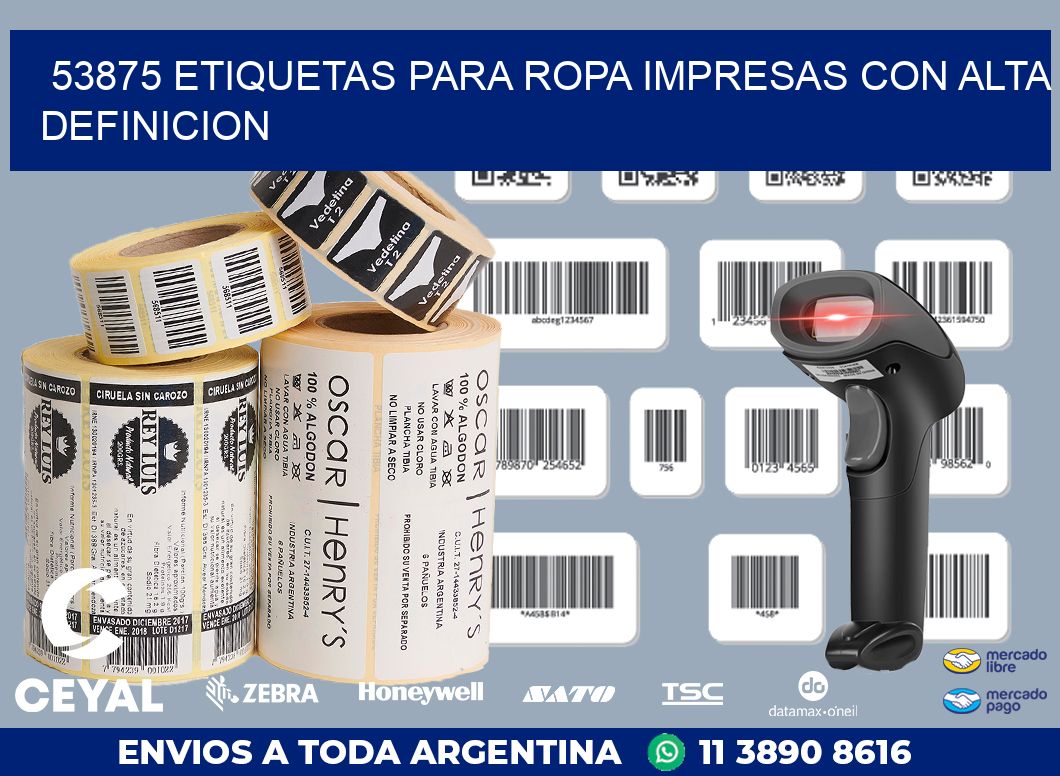 53875 ETIQUETAS PARA ROPA IMPRESAS CON ALTA DEFINICION