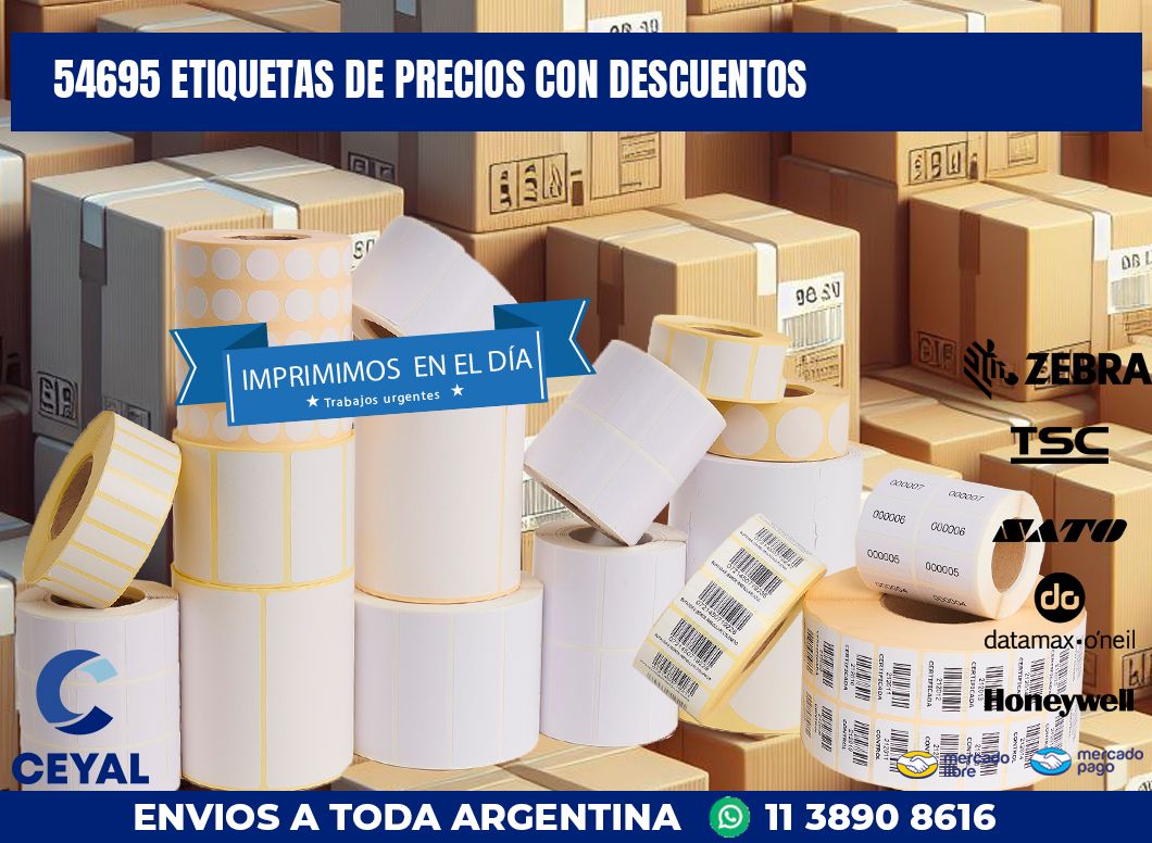 54695 ETIQUETAS DE PRECIOS CON DESCUENTOS